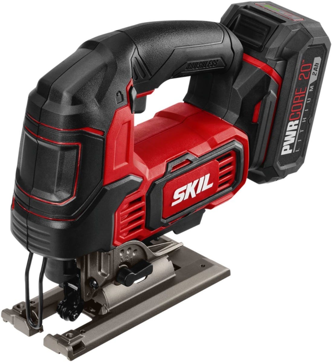 SKIL JS820202 PWRCore 20 Brushless 20V Jigsaw Kit with Battery and PWR JUMP Charger