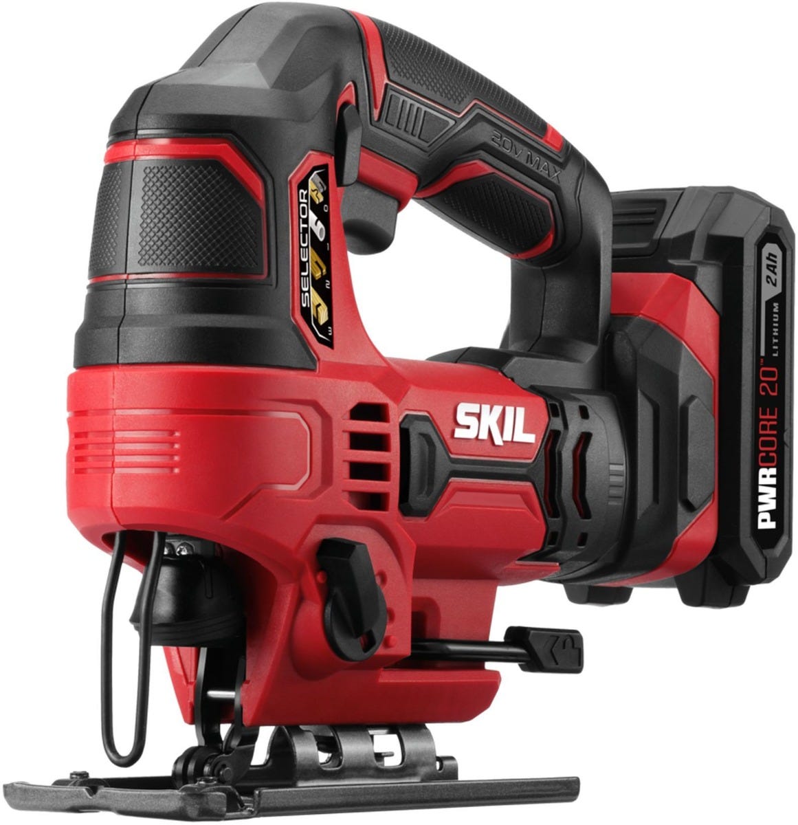 SKIL JS820302 PWR CORE 20 20V 7/8'' Stroke Length Orbital Jigsaw Kit with PWRCORE 20 Lithium Battery