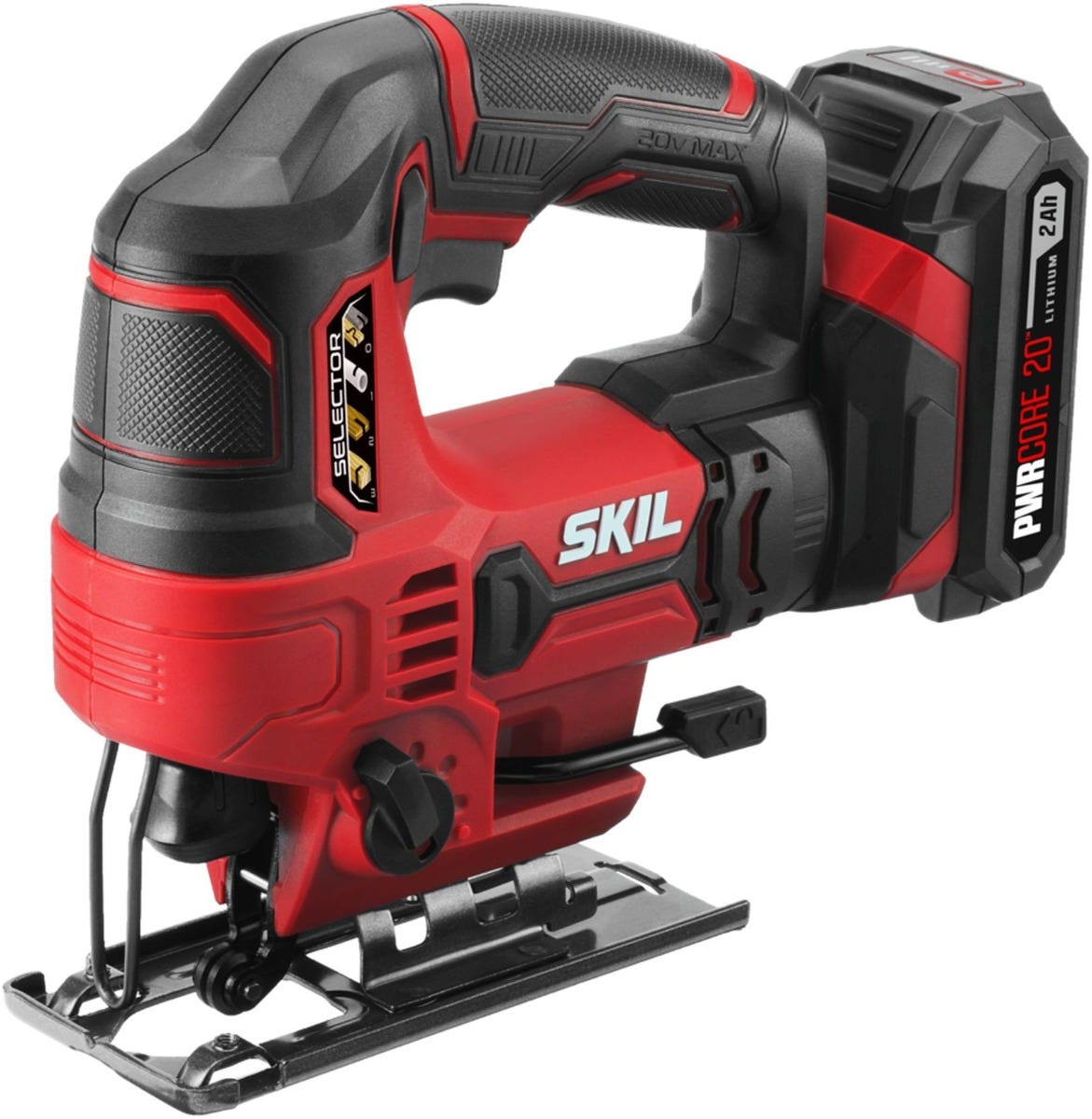 SKIL JS820302 PWR CORE 20 20V 7/8'' Stroke Length Orbital Jigsaw Kit with PWRCORE 20 Lithium Battery