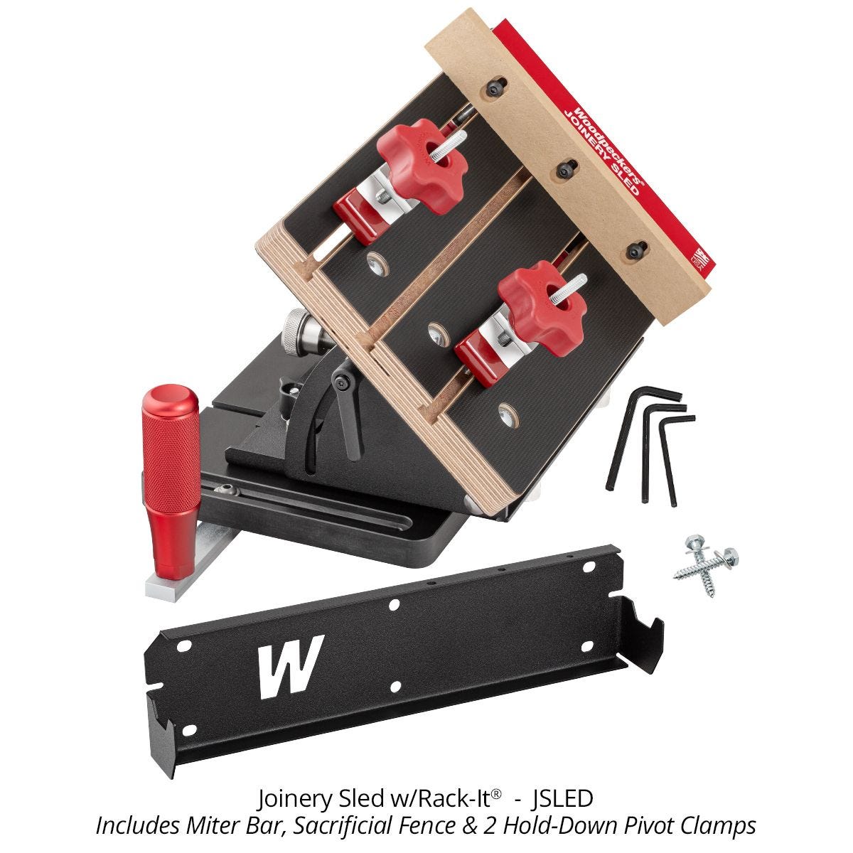 Woodpeckers JSLED Table Saw Joinery Sled w/Rack-It
