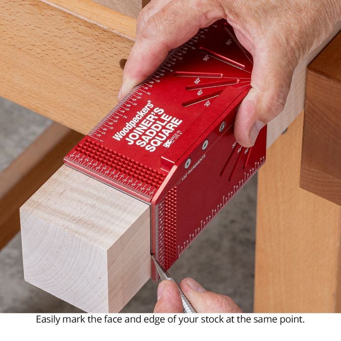 Woodpeckers JSS-I-2024 Joiner's Saddle Square w/ Rack-It, Inch