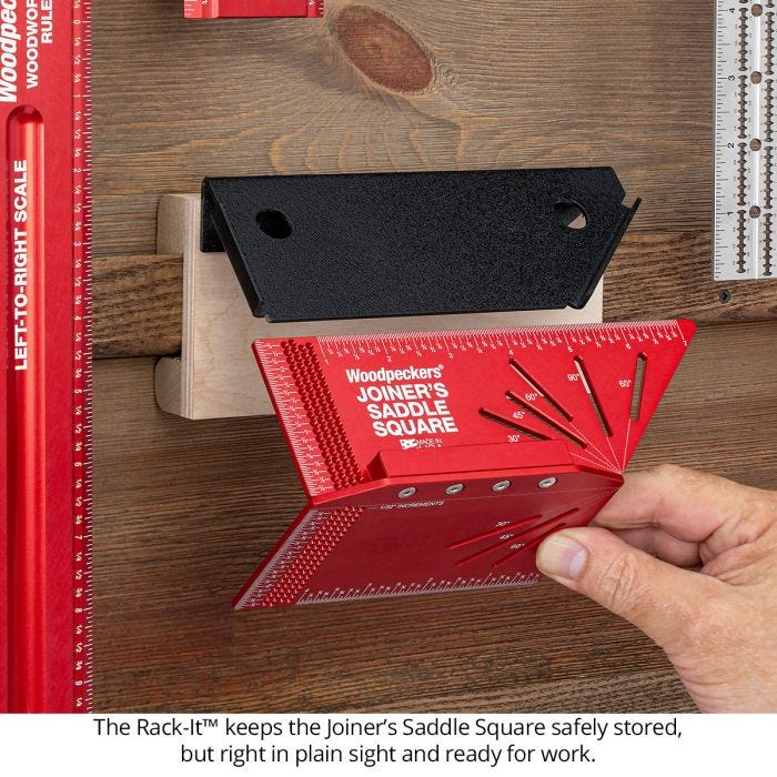 Woodpeckers JSS-I-2024 Joiner's Saddle Square w/ Rack-It, Inch