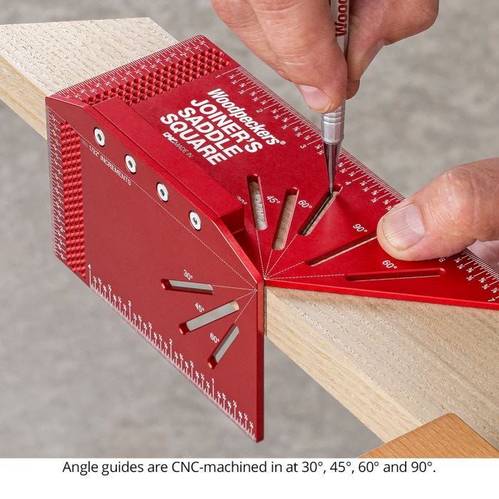 Woodpeckers JSS-I-2024 Joiner's Saddle Square w/ Rack-It, Inch