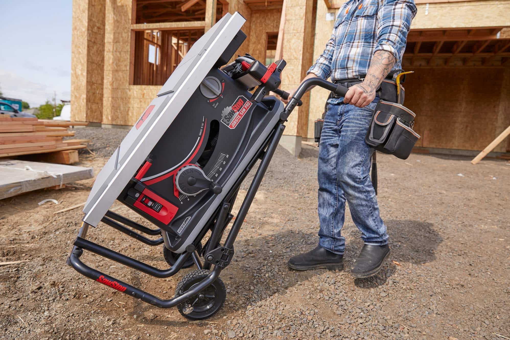 SawStop JSS-120A60 Jobsite PRO Table Saw with Cart & Fence