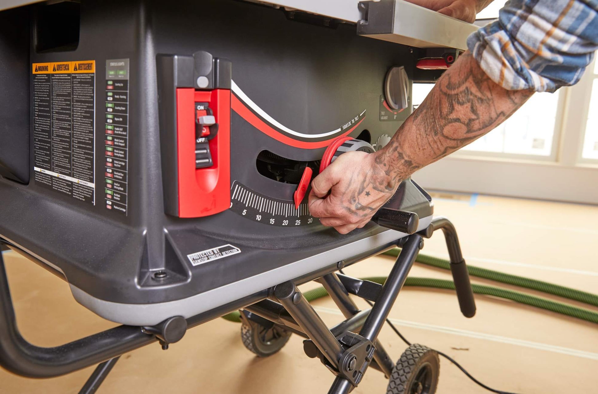 SawStop JSS-120A60 Jobsite PRO Table Saw with Cart & Fence