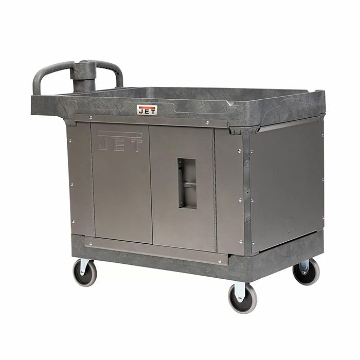 Jet Tools LOAD-N-LOCK Security Cart System with PUC-4325 Resin Utility Cart