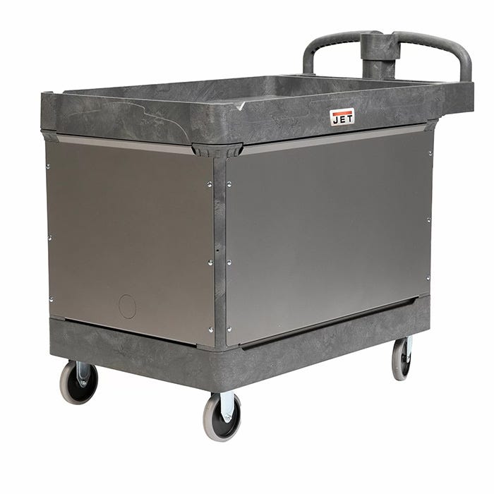 Jet Tools LOAD-N-LOCK Security Cart System with PUC-4325 Resin Utility Cart
