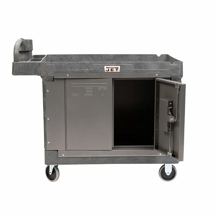 Jet Tools LOAD-N-LOCK Security Cart System with PUC-4325 Resin Utility Cart