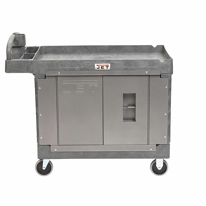 Jet Tools LOAD-N-LOCK Security Cart System with PUC-4325 Resin Utility Cart