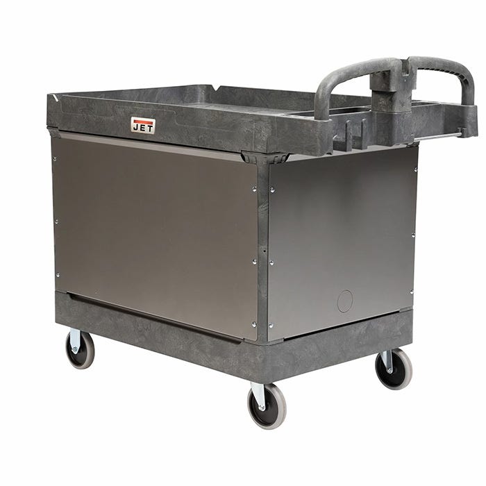 Jet Tools LOAD-N-LOCK Security Cart System with PUC-4325 Resin Utility Cart