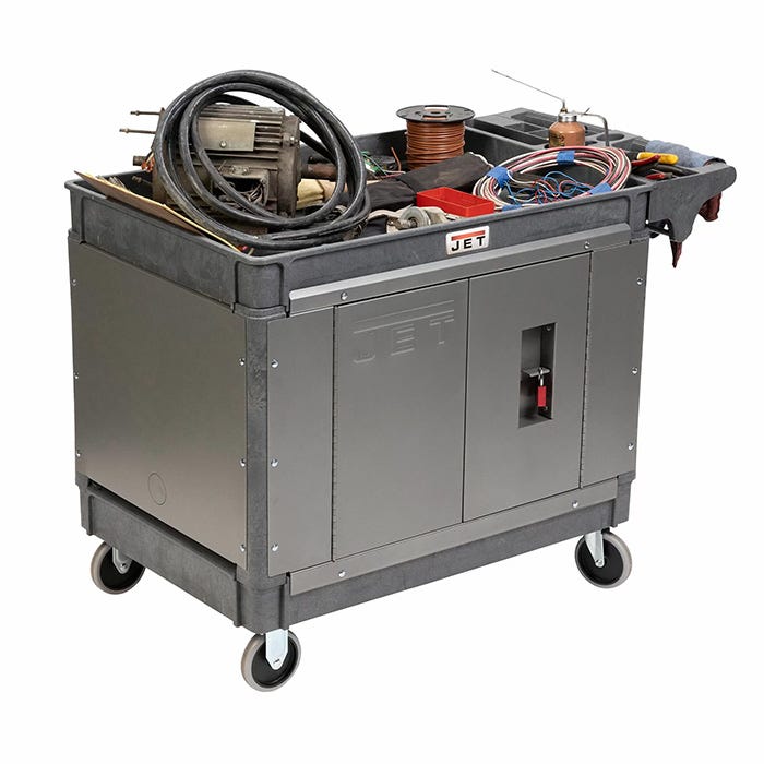 Jet Tools PUC-3725 Resin Cart w/ LOAD-N-LOCK Security System Kit