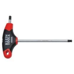 Klein Tools JTH6E13BE 1/4-Inch Ball-End Hex Key, Journeyman T-Handle, 6-Inch