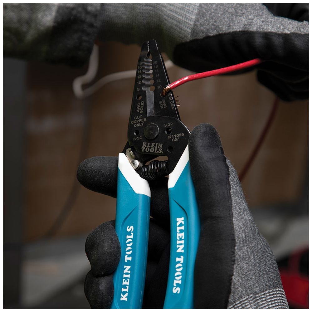Klein Tools K11095 Klein-Kurve Wire Stripper / Cutter, 8-20 AWG