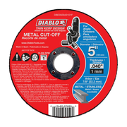 Diablo DBD050040110F 5-in. Thin Kerf Metal Cut-Off Discs, 10-Piece