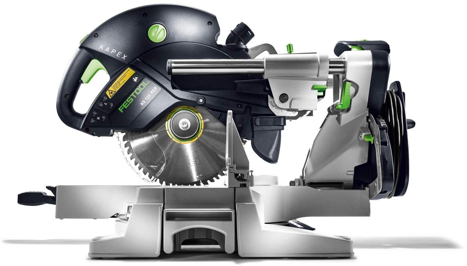 Festool 575306-497354 Kapex KS 120 REB Sliding Compound Miter Saw + Metric Stand w/ Extensions Combo