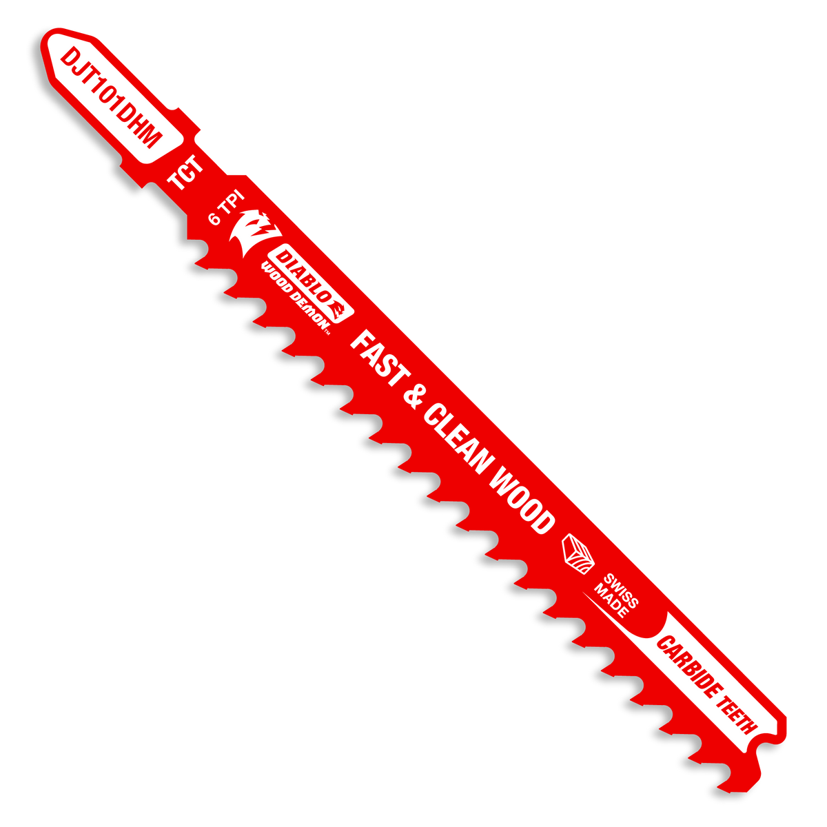 Diablo 4 in. 6 TPI Wood Demon Carbide Teeth Jig Saw Blade for Fast & Clean Cuts (DJT101DHM)