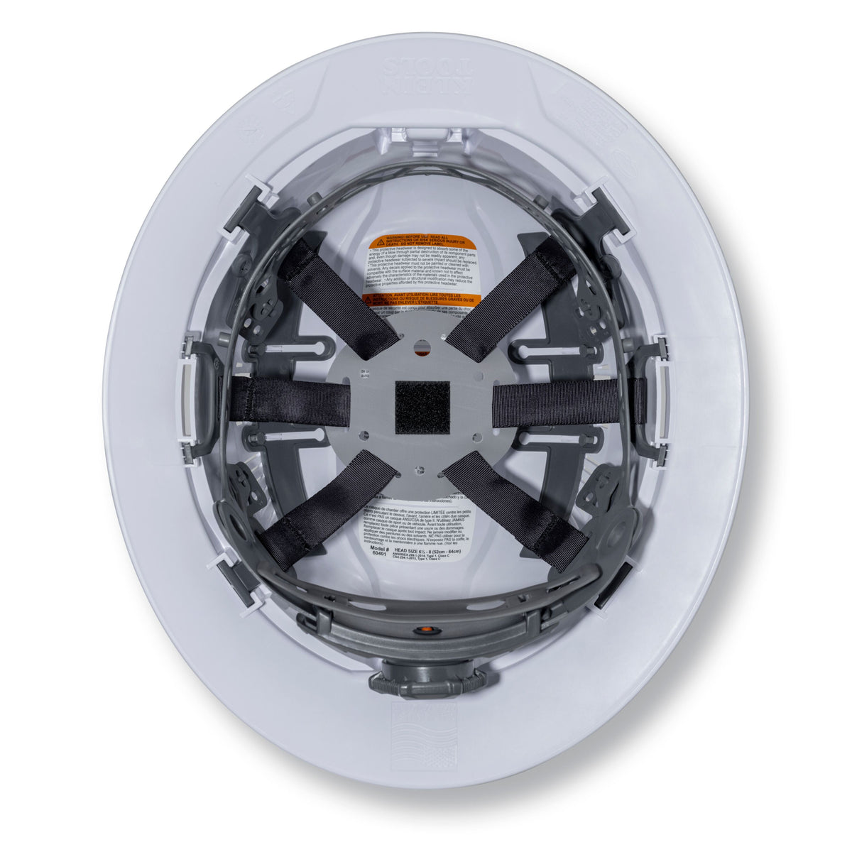 Klein KHH6SPN hard hat suspension alternate view