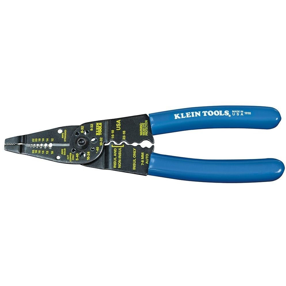Klein 1010 Long Nose Multi Tool Wire Stripper, Wire Cutters, Crimping Tool