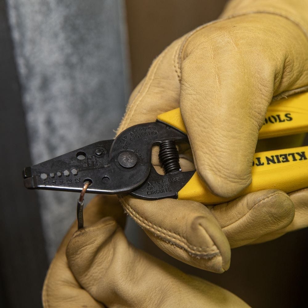 Klein 11048 Dual-Wire Stripper/Cutter for Solid Wire