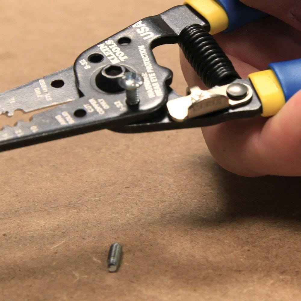 Klein Tools Compression Crimper with Coax Cable Stripper and Wire Strippers