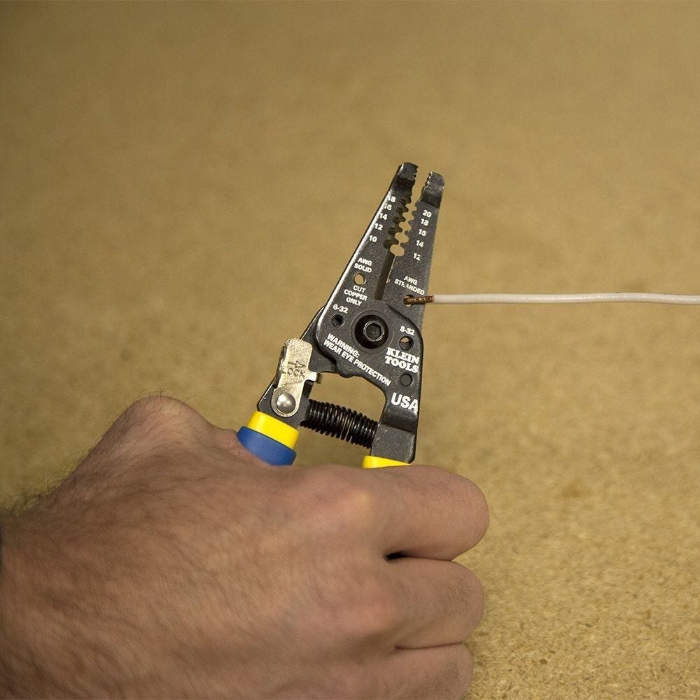 Klein Tools Compression Crimper with Coax Cable Stripper and Wire Strippers