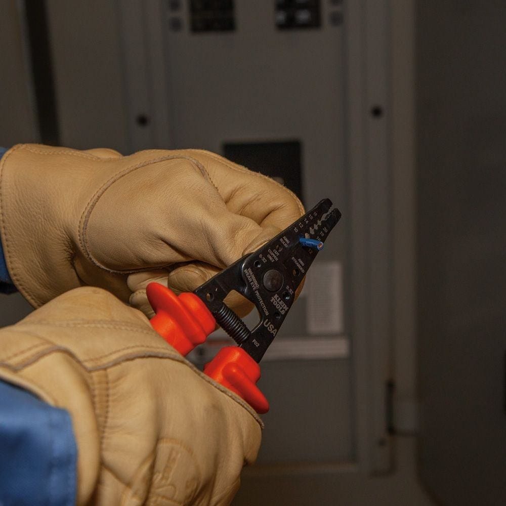 Klein Tools Compression Crimper with Coax Cable Stripper and Wire Strippers