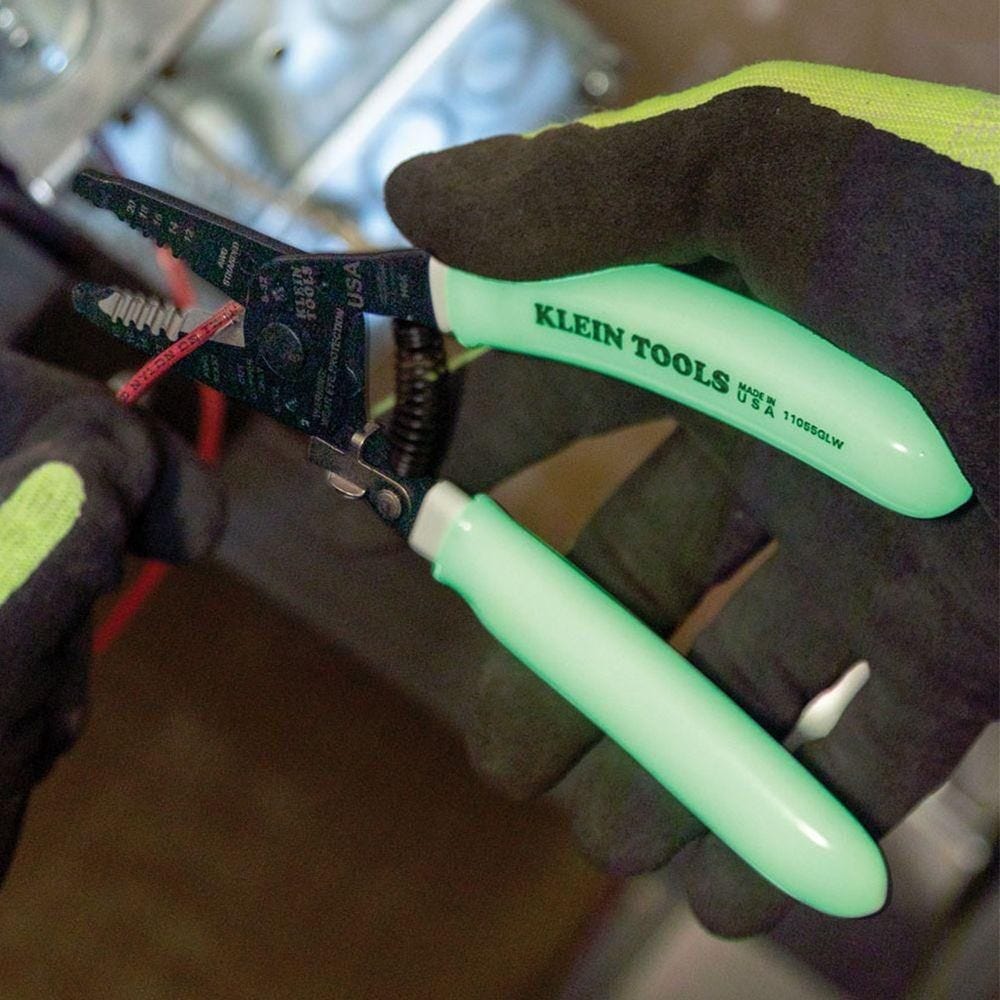 Klein Tools Ratcheting Data Cable Crimper with Compression Crimper, Coax Cable Stripper, and Wire Strippers