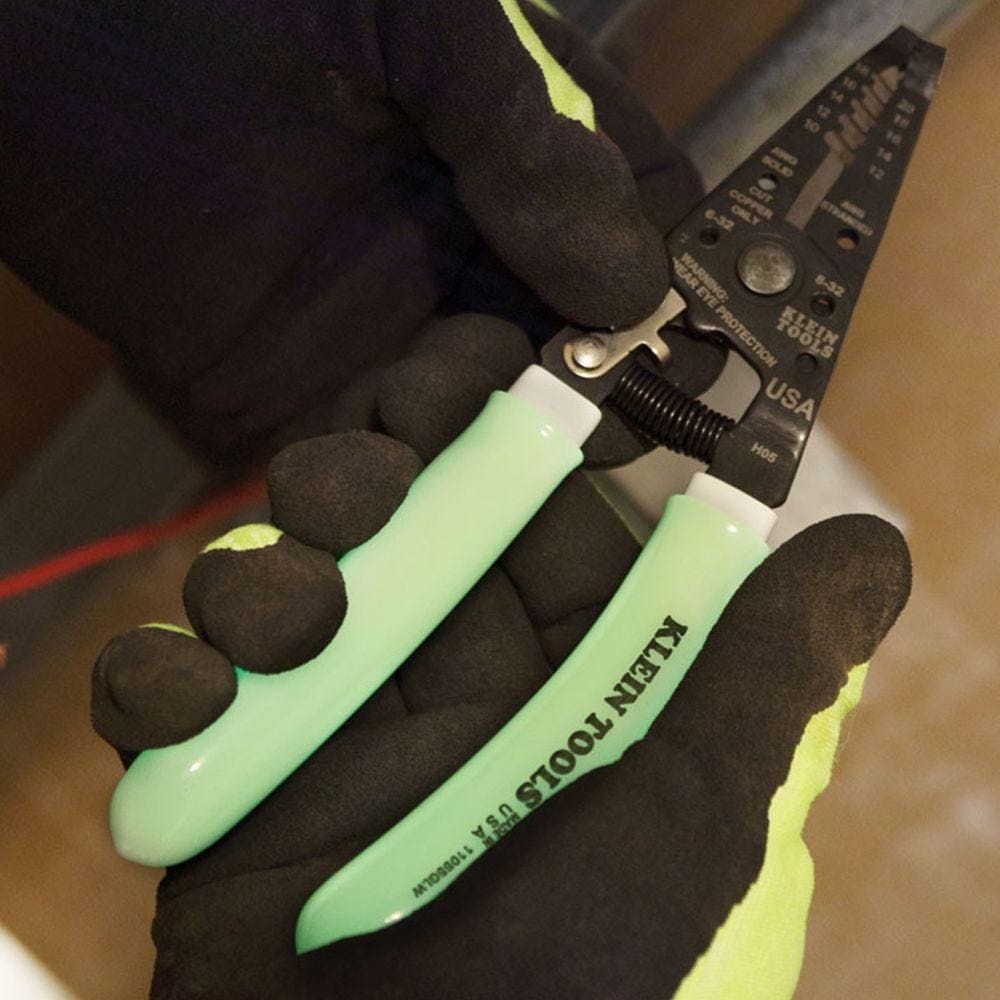 Klein Tools Ratcheting Data Cable Crimper with Compression Crimper, Coax Cable Stripper, and Wire Strippers