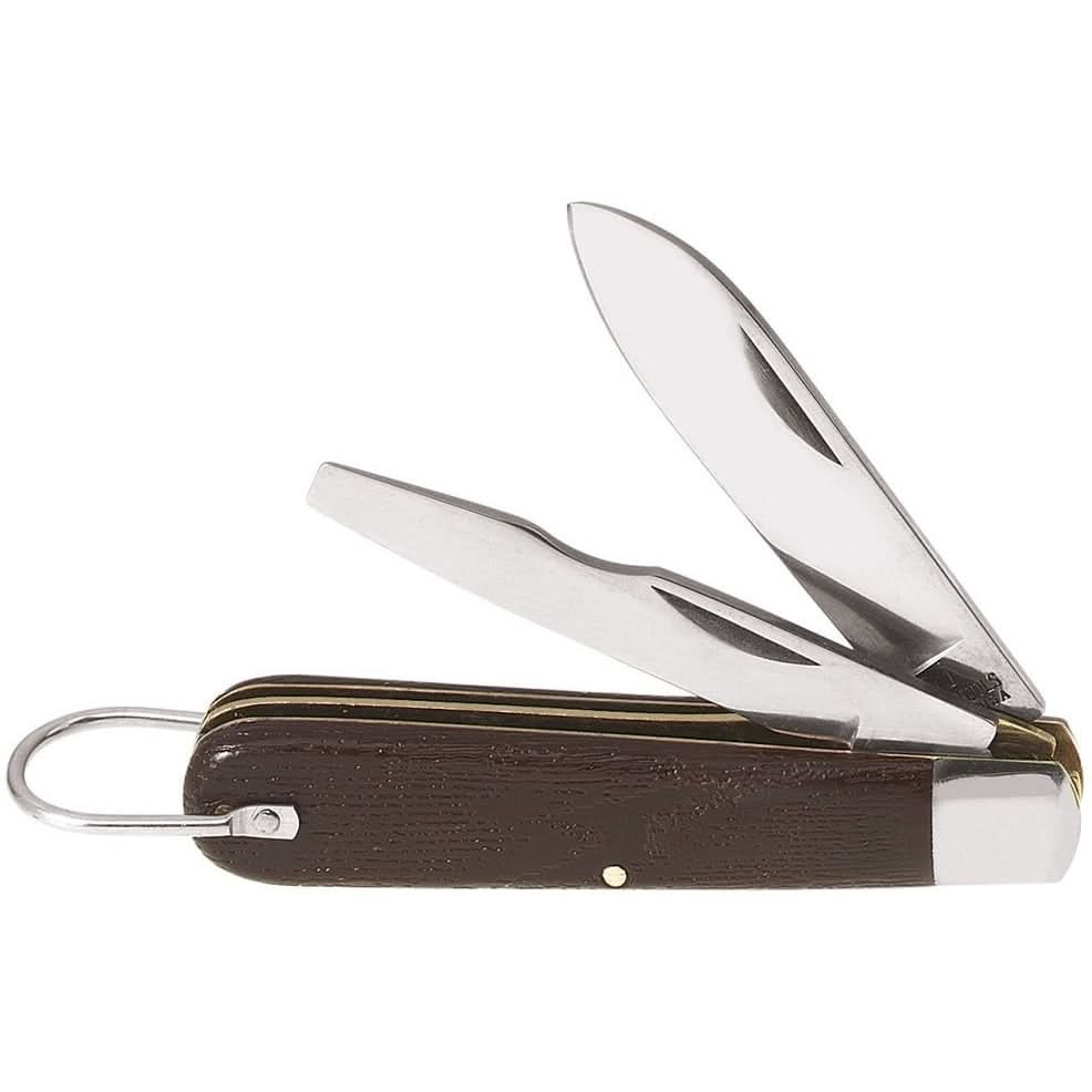 Klein 1550-2 2-Blade Pocket Knife  Carbon Steel 2-1/2" Spearpoint And 2-1/2" Screwdriver-Tip Blades