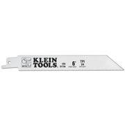 Klein 31734 Reciprocating Saw Blade, 6", .035 wide, 24 TPI, for 18 Ga. Metal & Und