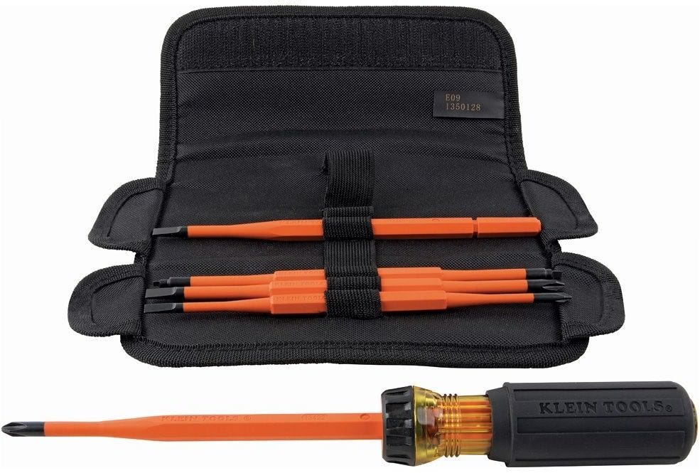 Klein 32288 8-in-1 Insulated Interchangeable Screwdriver Set