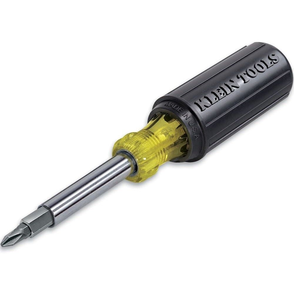 Klein 32500 Multi-Bit Screwdriver / Nut Driver, 11-in-1, Ph, Sl, Sq, Torx Bits