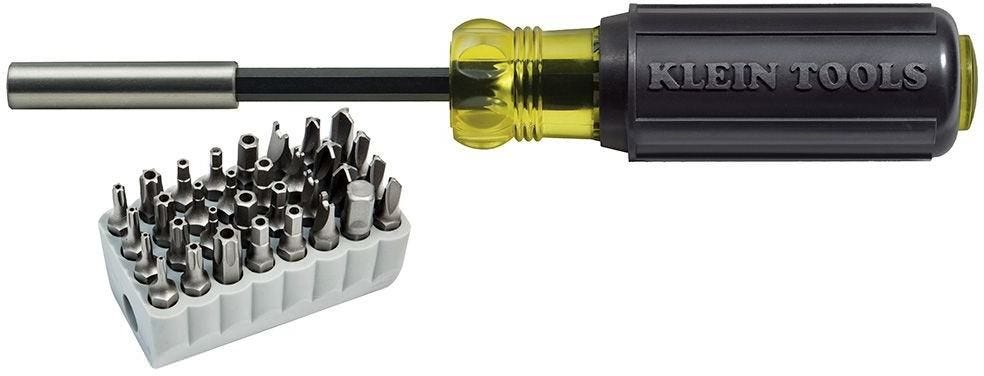 Klein 32510 Magnetic Screwdriver with 32 Tamperproof Bits