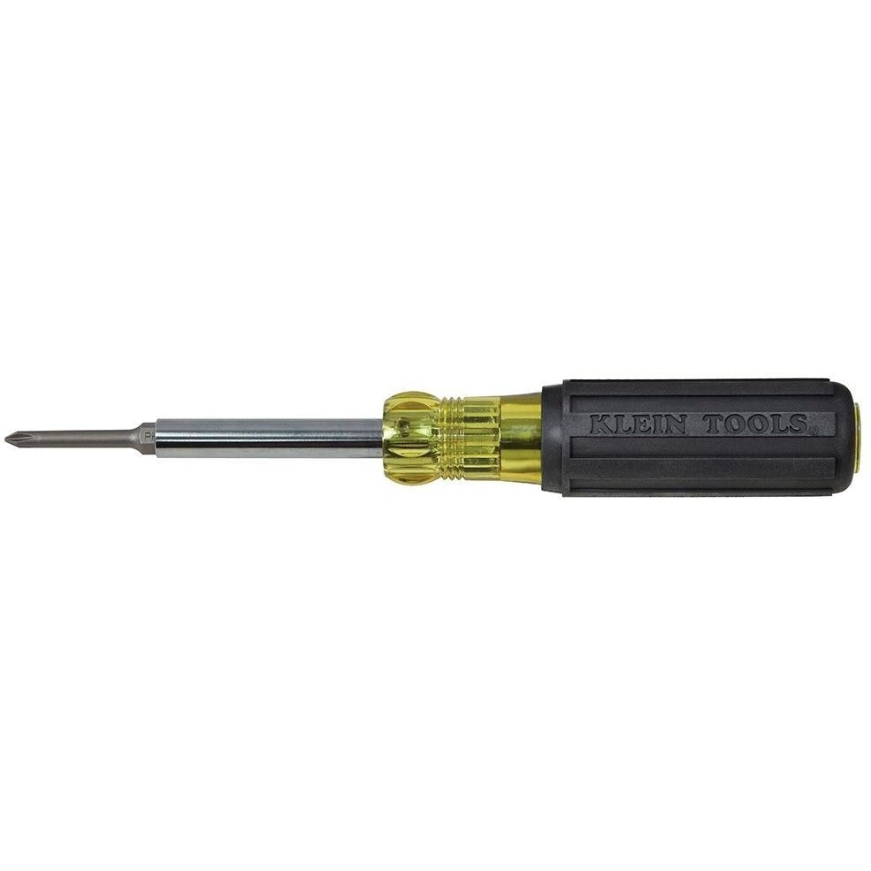 Klein 32559 Multi-Bit Screwdriver / Nut Driver, 6-in-1, Extended Reach, Ph, Sl