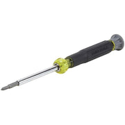 Klein 32581 Multi-Bit Electronics Screwdriver, 4-in-1, Phillips, Slotted Bits