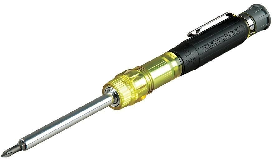 Klein 32614 Multi-Bit Electronics Pocket Screwdriver, 4-in-1, Ph, Sl Bits