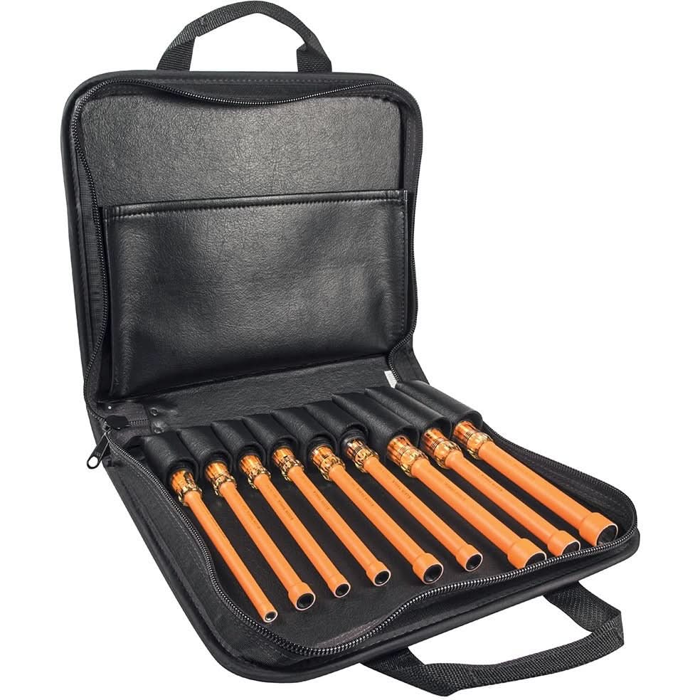 Klein 33524 9-Piece Insulated Nut Driver Set- 6" Shafts