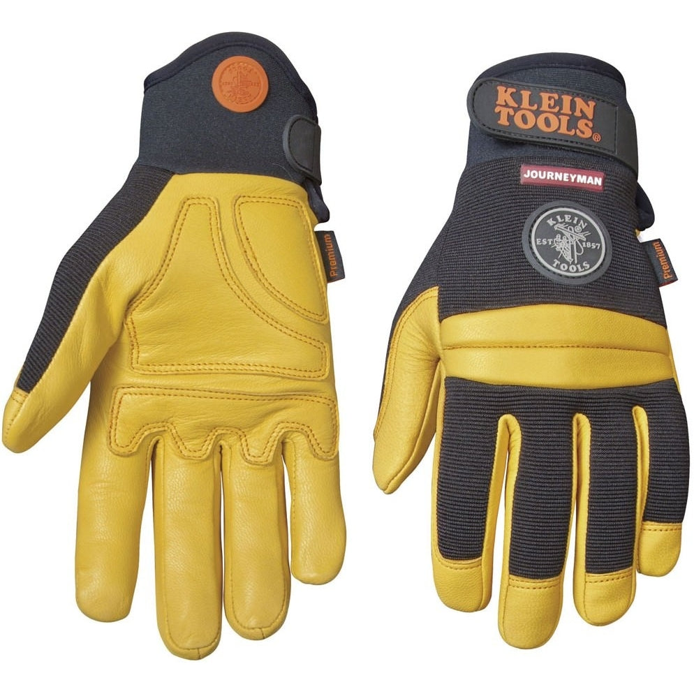 Klein 40043 Journeyman Pro Leather Work Gloves - Large