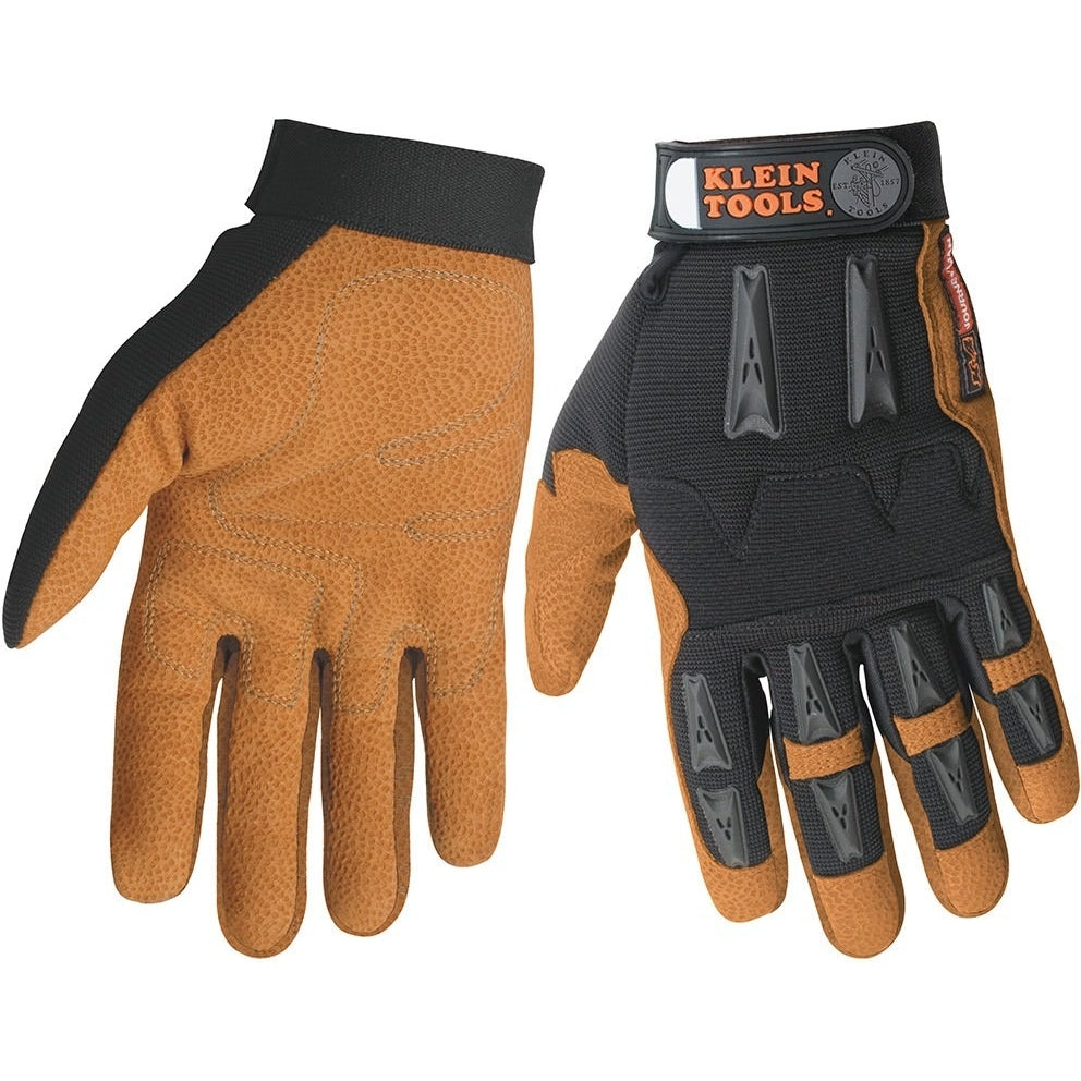 Klein 40067 Journeyman Leather Work Gloves (K4)- Medium