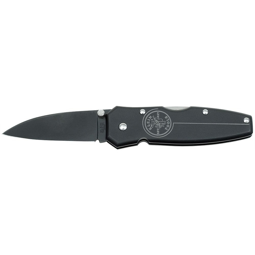Klein 44000-Blk Black Lightweight Lockback Knife - 2-1/4'' (57 Mm) Drop Point Blade