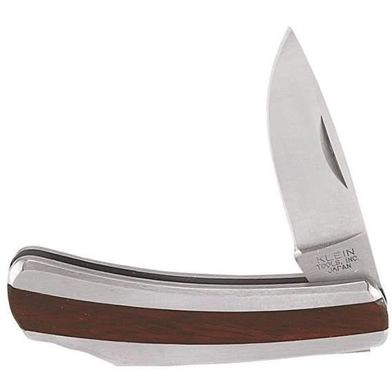 Klein 44032 Compact Pocket Knife  1-5/8" Stainless Steel Drop-Point Blade