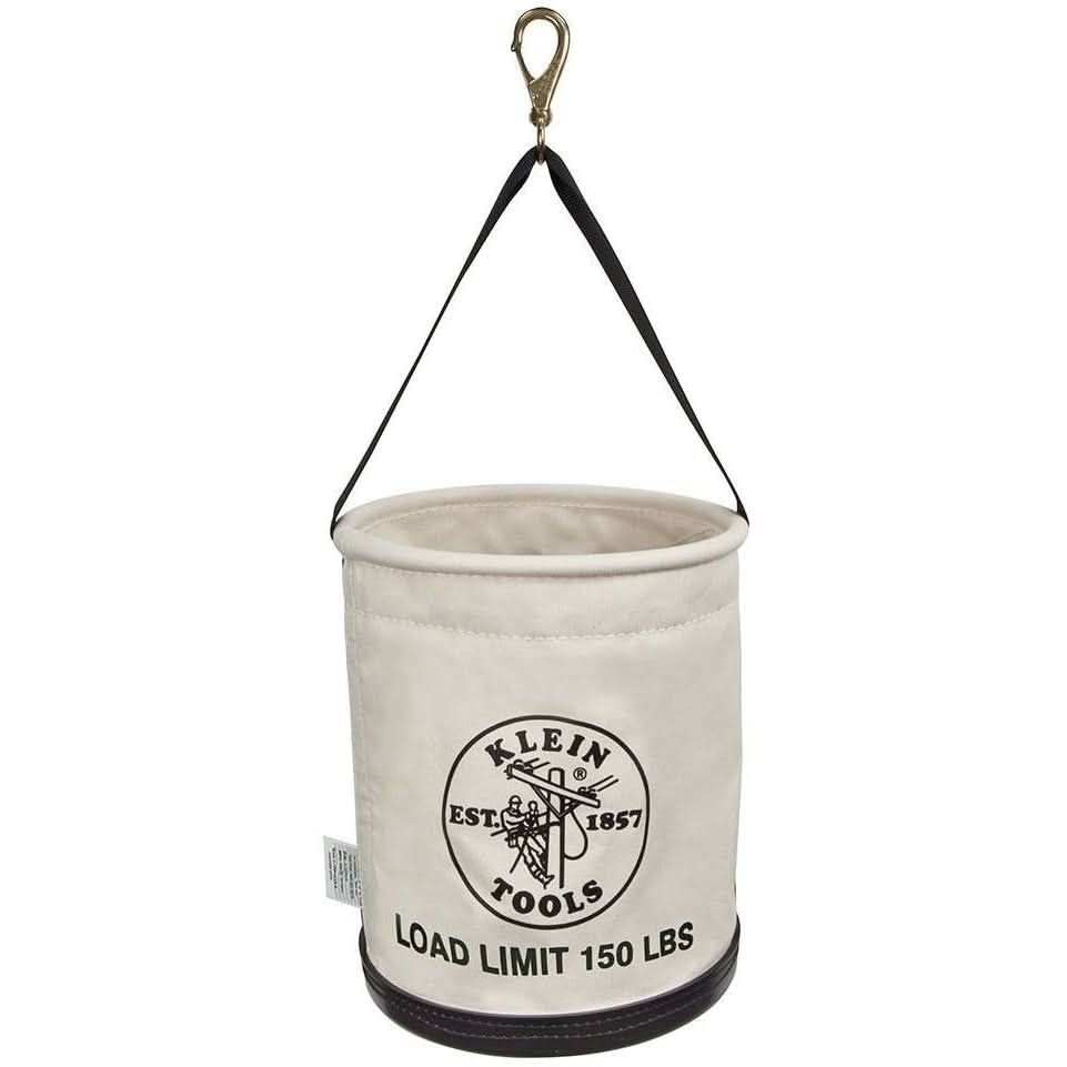 Klein 5109SLR Canvas Bucket, All-Purpose with Drain Holes, 12-Inch