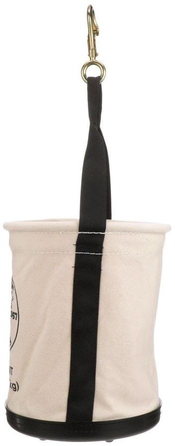 Klein 5109 Canvas Bucket, Wide-Opening, Straight-Wall, Molded Bottom, 12-Inch