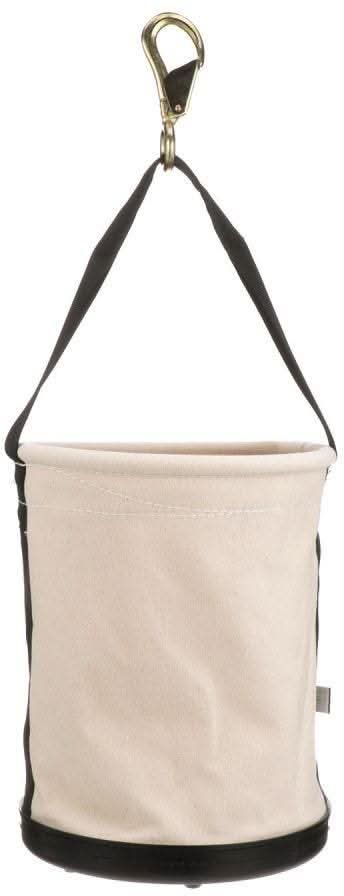 Klein 5109SLR Canvas Bucket, All-Purpose with Drain Holes, 12-Inch