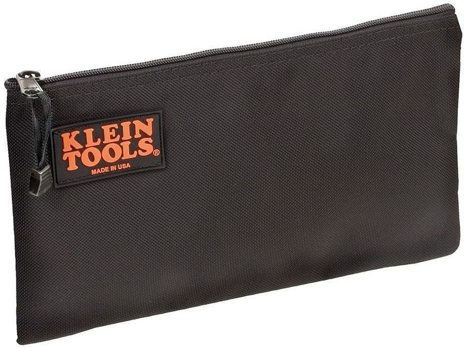 Klein 5139 Zipper Bag, Canvas Tool Pouch 12.5 x 7 x 4.25-Inch
