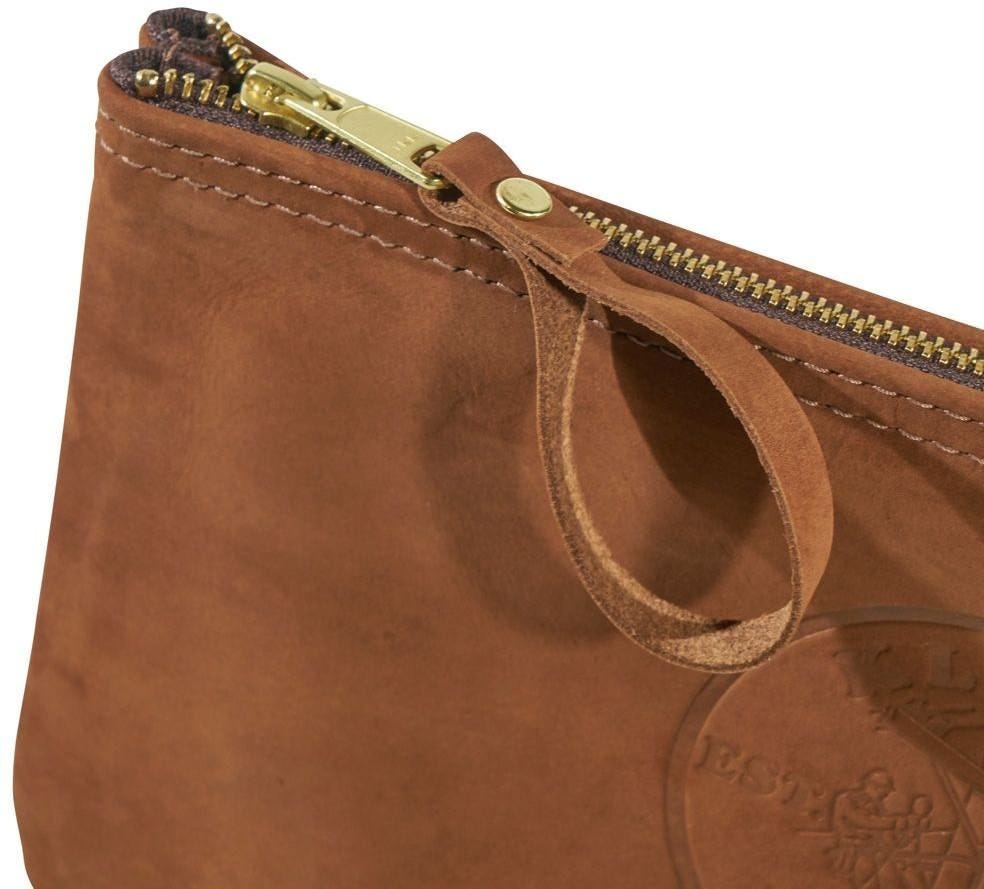 Klein 5139 Zipper Bag, Canvas Tool Pouch 12.5 x 7 x 4.25-Inch
