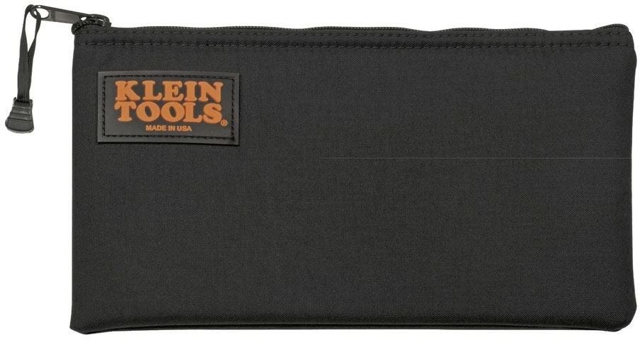 Klein 5139 Zipper Bag, Canvas Tool Pouch 12.5 x 7 x 4.25-Inch