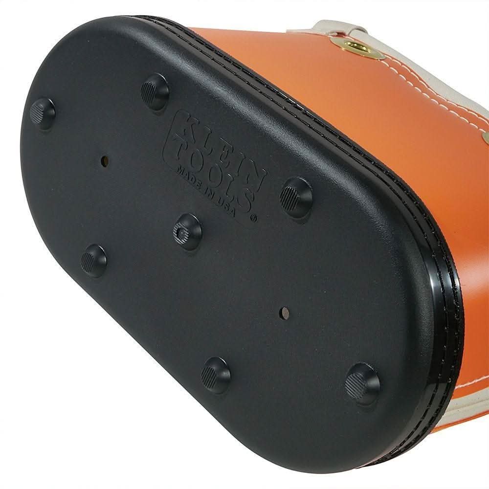 Klein 5144 Canvas Bucket, 15-Pocket Aerial Oval Bucket with Hooks