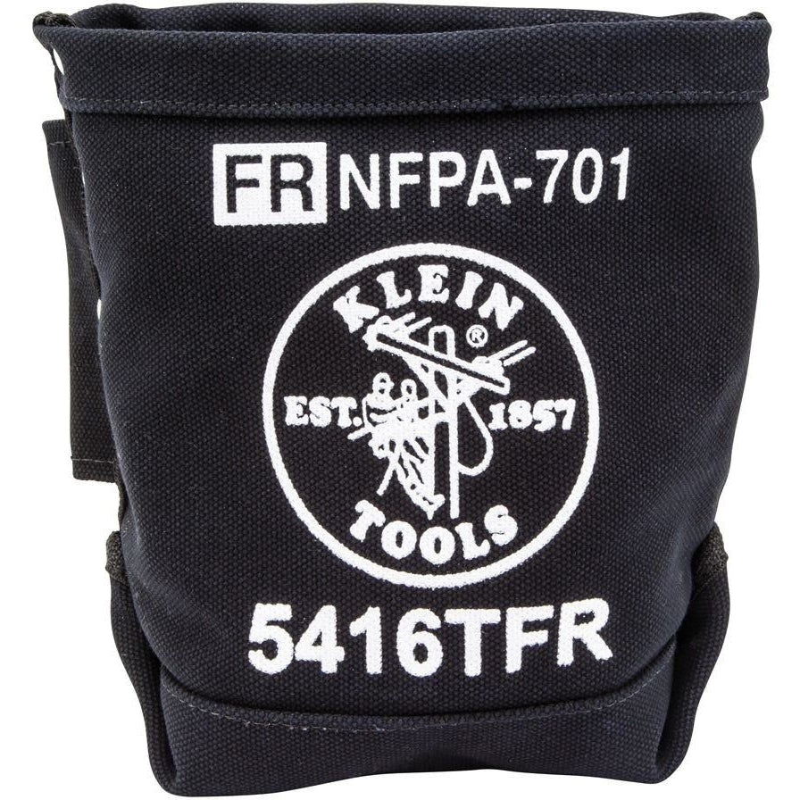 Klein 5416TFR Tool Bag, Flame Resistant Bolt Bag, No. 4 Canvas, 5 x 10 x 9-Inch