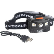 Klein 56048 Rechargeable Headlamp with Fabric Strap, 400 Lumens, All-Day Runtime